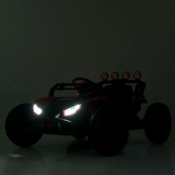 Багги M 6073EBLR-3 2, 4G на радиоуправлении, 2*12V7AH, 4*35W, USB, BLUETOOTH, EVA, музыка, свет, кожа, красный mp-308887 фото