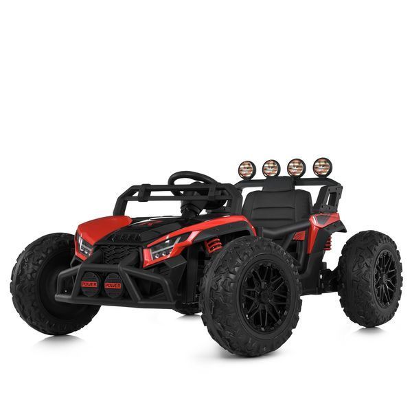 Багги M 6073EBLR-3 2, 4G на радиоуправлении, 2*12V7AH, 4*35W, USB, BLUETOOTH, EVA, музыка, свет, кожа, красный mp-308887 фото