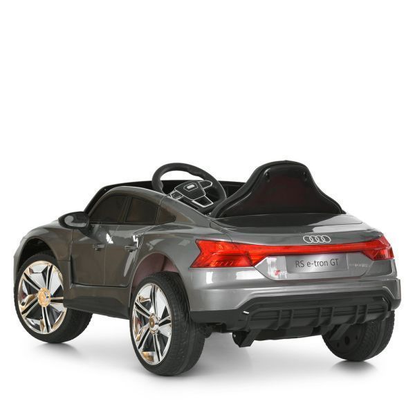 Дитячий електромобіль Audi RS e-tron GT M 6268EBLRS-11, 2 мотори по 35W, EVA, екошкіра, Bluetooth, сірий mp-332333 фото