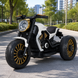 Дитячий мотоцикл Bambi M 5048EL-1 Harley-Davidson V-Rod білий, 2 мотори по 25W, EVA, шкіра, MP3, USB, Bluetooth mp-285651 фото 4