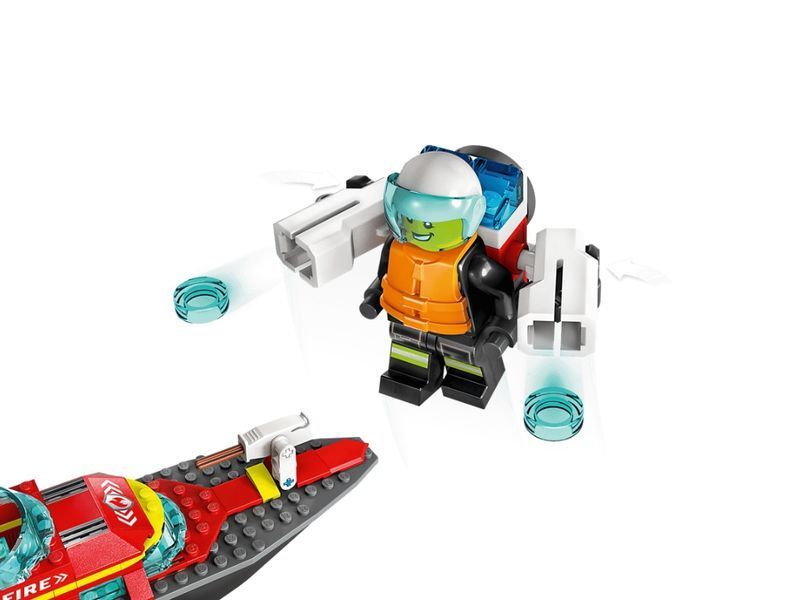 Конструктор LEGO City Лодка пожарной бригады, 144 детали 60373 bab-395839 фото