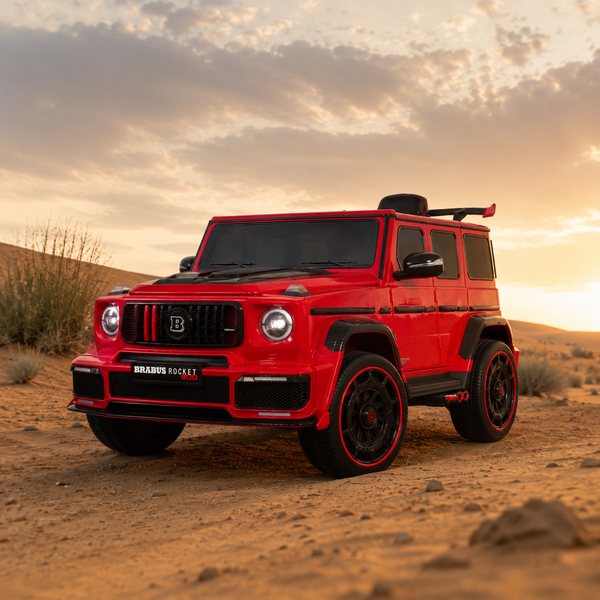 Дитячий електромобіль Джип Mercedes-AMG G 63 Brabus Rocket 900 M 6257EBLR-3, червоний, Гелендваген, 4 мотори по 35W, EVA, шкіра, MP3, USB, Bluetooth mp-329923 фото