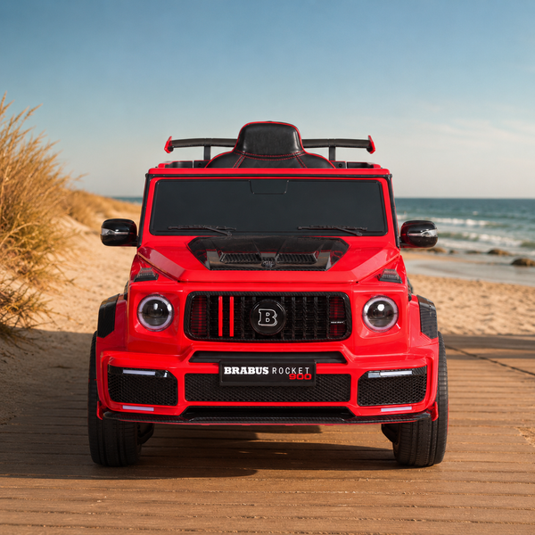 Дитячий електромобіль Джип Mercedes-AMG G 63 Brabus Rocket 900 M 6257EBLR-3, червоний, Гелендваген, 4 мотори по 35W, EVA, шкіра, MP3, USB, Bluetooth mp-329923 фото