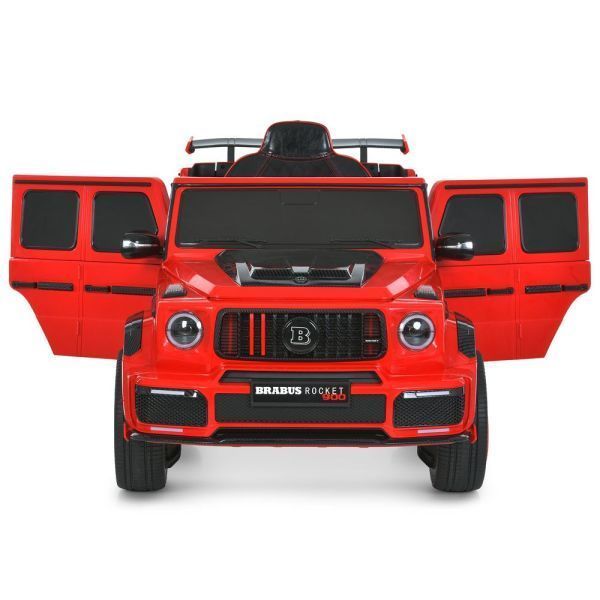 Дитячий електромобіль Джип Mercedes-AMG G 63 Brabus Rocket 900 M 6257EBLR-3, червоний, Гелендваген, 4 мотори по 35W, EVA, шкіра, MP3, USB, Bluetooth mp-329923 фото