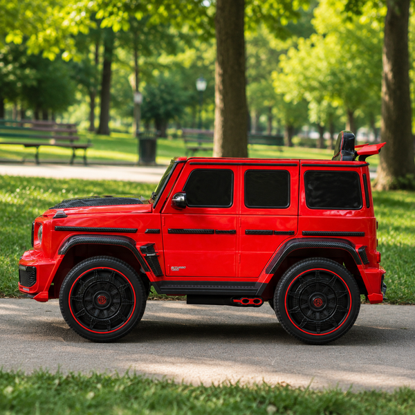 Дитячий електромобіль Джип Mercedes-AMG G 63 Brabus Rocket 900 M 6257EBLR-3, червоний, Гелендваген, 4 мотори по 35W, EVA, шкіра, MP3, USB, Bluetooth mp-329923 фото