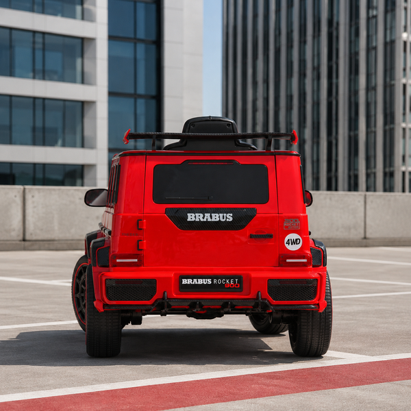 Дитячий електромобіль Джип Mercedes-AMG G 63 Brabus Rocket 900 M 6257EBLR-3, червоний, Гелендваген, 4 мотори по 35W, EVA, шкіра, MP3, USB, Bluetooth mp-329923 фото