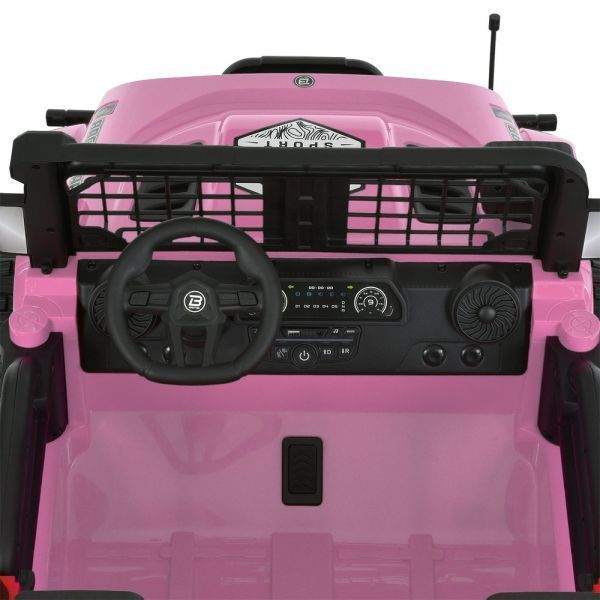 Джип M 6270EBLR-8(24V) (1шт) 2,4G на радіокеруванні, 1*24V8AH, 2*45W, MP3, USB, TF, BLUETOOTH, EVA, шкіра, музика, світло, рожевий mp-332983 фото