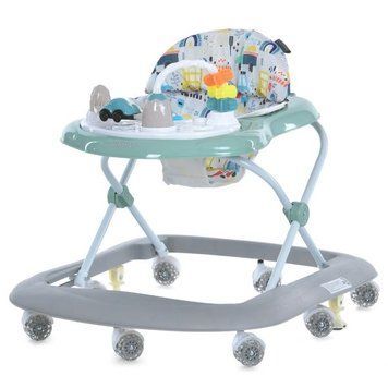 Ходунки ME 1215 SIMPLY Green музика, колеса 8шт, стопор, на бат-ці, зелений mp-326284 фото