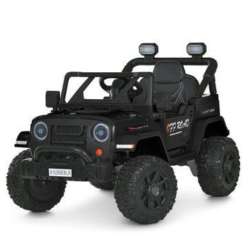 Джип M 6289EBLR-2 2,4G на радиоуправлении, 1*12V7AH, 2*45W, EVA, BLUETOOTH, музыка, свет, шкіра, чорний mp-332248 фото