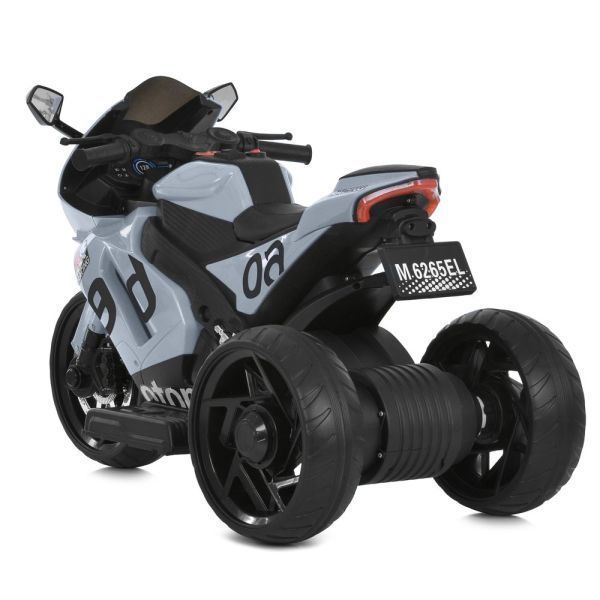 Дитячий мотоцикл Aprilia RS 660 RSV4 M 6265EL-11 сірий, 2 мотори по 35W, EVA, шкіра, Bluetooth, USB, TF mp-320517 фото