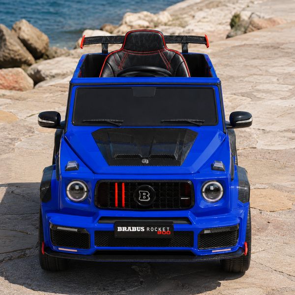 Дитячий електромобіль Джип Mercedes-AMG G 63 Brabus Rocket 900 M 6257EBLR-4, Гелендваген, 4 мотори по 35W, EVA, шкіра, MP3, USB, Bluetooth, синій mp-329924 фото