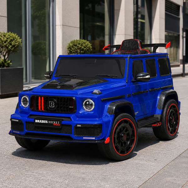 Дитячий електромобіль Джип Mercedes-AMG G 63 Brabus Rocket 900 M 6257EBLR-4, Гелендваген, 4 мотори по 35W, EVA, шкіра, MP3, USB, Bluetooth, синій mp-329924 фото