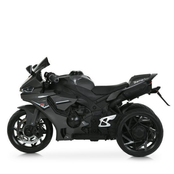 Детский мотоцикл Yamaha R1 M 5823EL-11, 2 мотора по 35W, EVA, экокожа, MP3/USB/TF, Bluetooth, свет, серый mp-333034 фото
