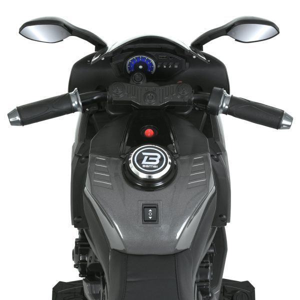 Детский мотоцикл Yamaha R1 M 5823EL-11, 2 мотора по 35W, EVA, экокожа, MP3/USB/TF, Bluetooth, свет, серый mp-333034 фото