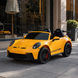 Двухместный детский электромобиль Porsche 911 GT3 RS M 6111EBLR-6, 2 мотора по 320W, EVA колеса, экокожа, MP3, Bluetooth, желтый mp-318958 фото 4