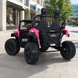 Детский электромобиль Джип Багги UTV Speedy Adventure M 6206EBLR-8 двухместный, 4 мотора по 45W, EVA, кожа, Bluetooth, MP3, USB, розовый mp-315963 фото 5
