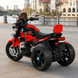 Дитячий мотоцикл BMW R 1200 C M 6263EL-3 червоний, 2 мотори по 25W, EVA, екошкіра, Bluetooth, USB, TF, світло та музика mp-330630 фото 5