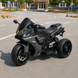 Детский мотоцикл Yamaha R1 M 5823EL-11, 2 мотора по 35W, EVA, экокожа, MP3/USB/TF, Bluetooth, свет, серый mp-333034 фото 6