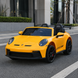 Двухместный детский электромобиль Porsche 911 GT3 RS M 6111EBLR-6, 2 мотора по 320W, EVA колеса, экокожа, MP3, Bluetooth, желтый mp-318958 фото 9