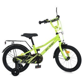 Велосипед детский PROF1 18д. MB 18013-1 PRIME, SKD75, салатовый, звон., фонарь, багажник, доп.кол mp-294431 фото