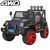 Детский электромобиль Джип Bambi M 3237 EBLR-2-3 Jeep черно-красный, 4 мотора по 45W, EVA, кожа, MP3, Bluetooth mp-159901 фото