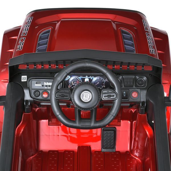 Дитячий електромобіль Джип Bambi M 5836 EBLRS-3 Jeep, червоний mp-298192 фото