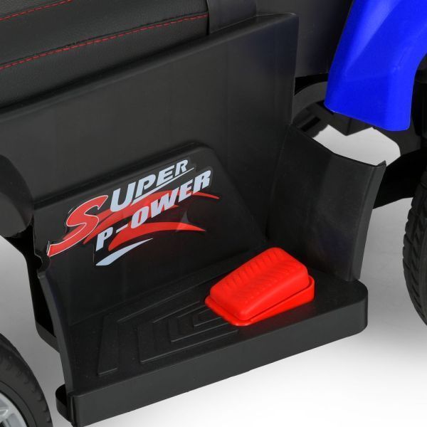 Квадроцикл M 6181ELR-4 на радиоуправлении, 2моторы*25W, 1акум12V7AH, муз,свет, MP3, USB, EVA, TF, кожа, синий mp-336480 фото