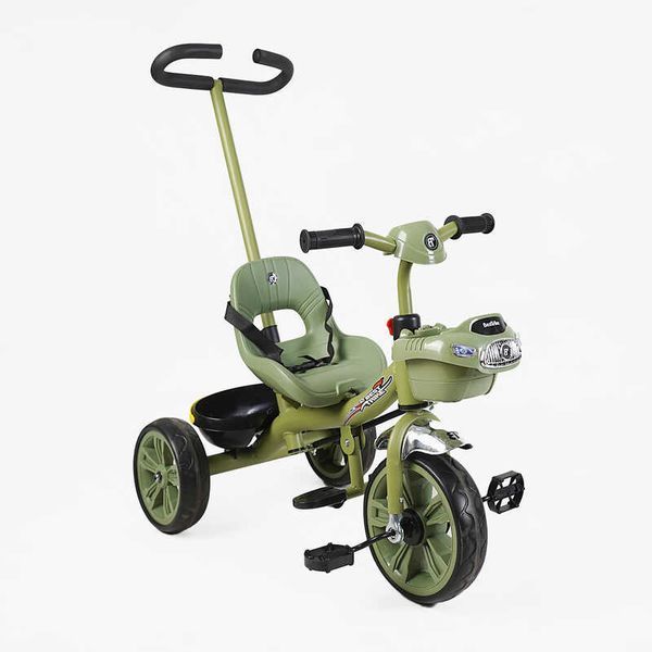 Велосипед 3-х колісний BS-70240 "Best Trike" колеса EVA переднє 10&rsquo;&rsquo;, заднє 8&rsquo;&rsquo;, сталева рама, УКР. ОЗВУЧУВАННЯ, батьківська ручка, в коробці igr-170362 фото
