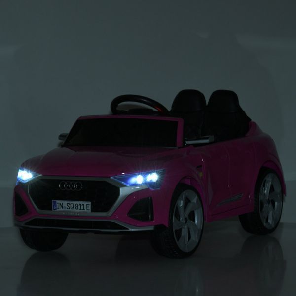 Машина M 5899EBLRS-8 2.4G на радиоуправлении, 1*12V9AH, 2*35W, MP3, USB, BLUETOOTH, TF, EVA, музыка, свет, шкіра, фарб.рожевий mp-332910 фото