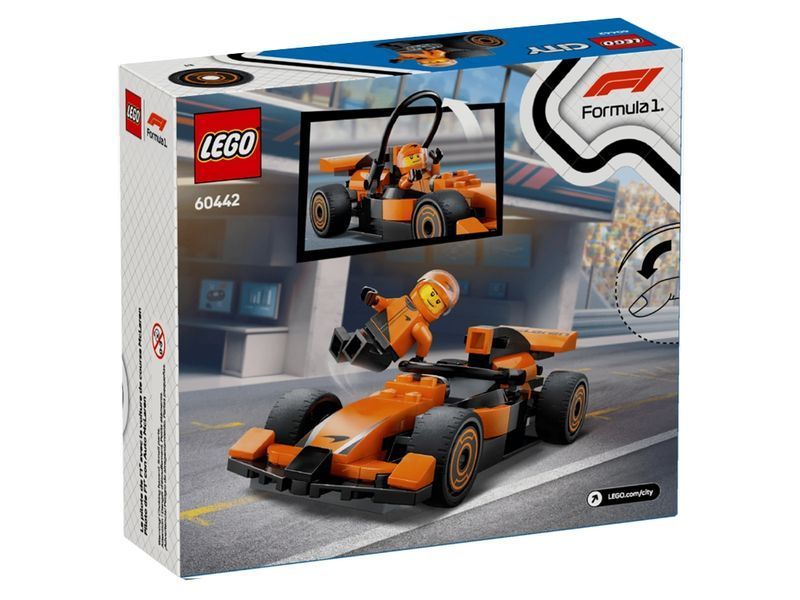Конструктор LEGO City Пілот F1 з автомобілем для перегонів McLaren, 86 деталей 60442 bab-395892 фото