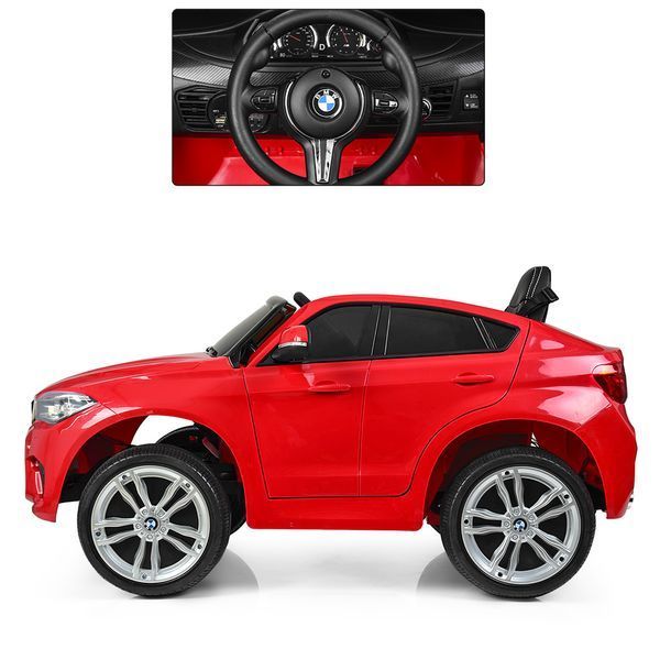 Детский электромобиль Джип Bambi JJ 2199 EBLR-3 BMW X6M, красный mp-194396 фото