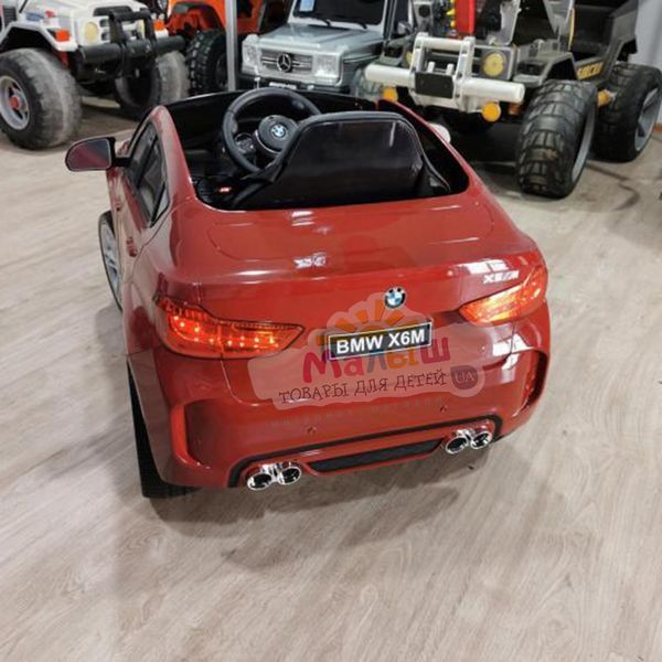Детский электромобиль Джип Bambi JJ 2199 EBLR-3 BMW X6M, красный mp-194396 фото