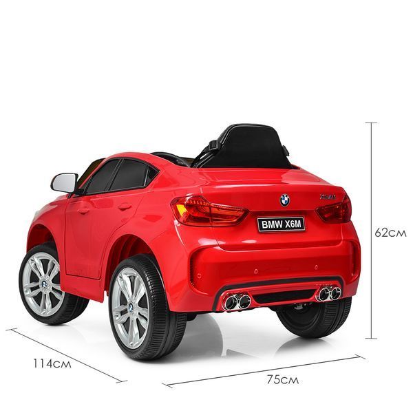 Детский электромобиль Джип Bambi JJ 2199 EBLR-3 BMW X6M, красный mp-194396 фото