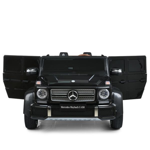 Джип M 6150AL-2(24V) 1шт 1*24V200W, 1*24V10AH, гумов.колеса, BLUETOOTH, USB, шкіра, світло, чорний mp-310273 фото