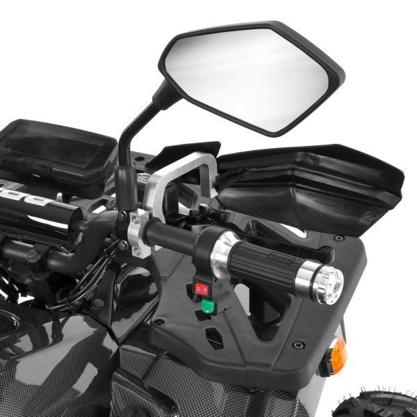 Квадроцикл HB-EATV1450F-P-2(MP3) V2 мотор 1450W безщеточный, 5аккум 12V/20AH,спинка, до 50км/ч, до 82кг, карб.чорний mp-336655 фото