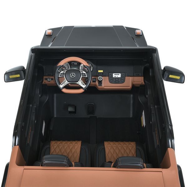 Джип M 6150AL-2(24V) 1шт 1*24V200W, 1*24V10AH, гумов.колеса, BLUETOOTH, USB, шкіра, світло, чорний mp-310273 фото