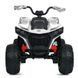 Дитячий квадроцикл M 6128EBLR-1(24V) Bambi Racer, 4 мотори по 75W, EVA, шкіра, Bluetooth, пульт, білий mp-310282 фото 11