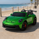 Детский электромобиль Porsche 911 GT3 RS M 6111EBLRS-5 двухместный, 2 мотора по 320W, EVA, экокожа, Bluetooth, MP3, зеленый? автопокраска mp-318960 фото 5