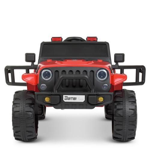 Дитячий електромобіль Джип Bambi M 4282 EBLR-3 Jeep Wrangler, червоний mp-247251 фото