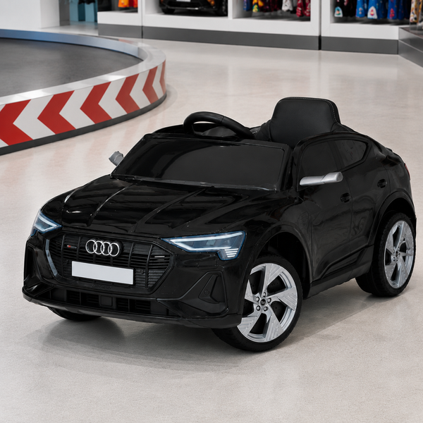 Детский электромобиль Джип Audi Q8 e-tron Sportback Bambi M 4806EBLR-2 черный, 2 мотора по 30W, EVA, кожа, MP3, USB, Bluetooth mp-315909 фото