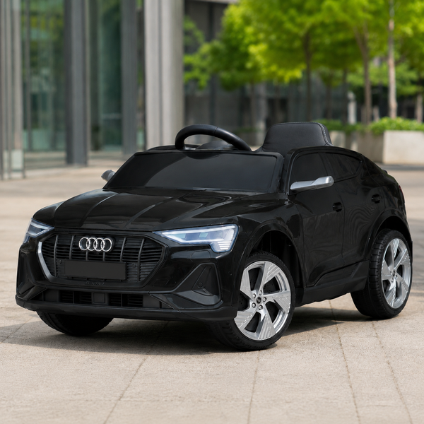 Детский электромобиль Джип Audi Q8 e-tron Sportback Bambi M 4806EBLR-2 черный, 2 мотора по 30W, EVA, кожа, MP3, USB, Bluetooth mp-315909 фото