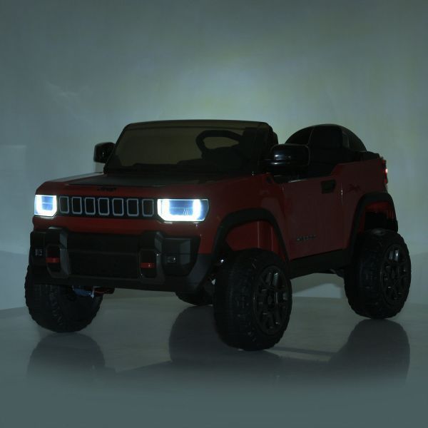 Детский электромобиль Джип Jeep Recon JJ2500EBLR-2 двухместный, 4 мотора по 25W, EVA, кожа, MP3, USB, Bluetooth, черный mp-335079 фото