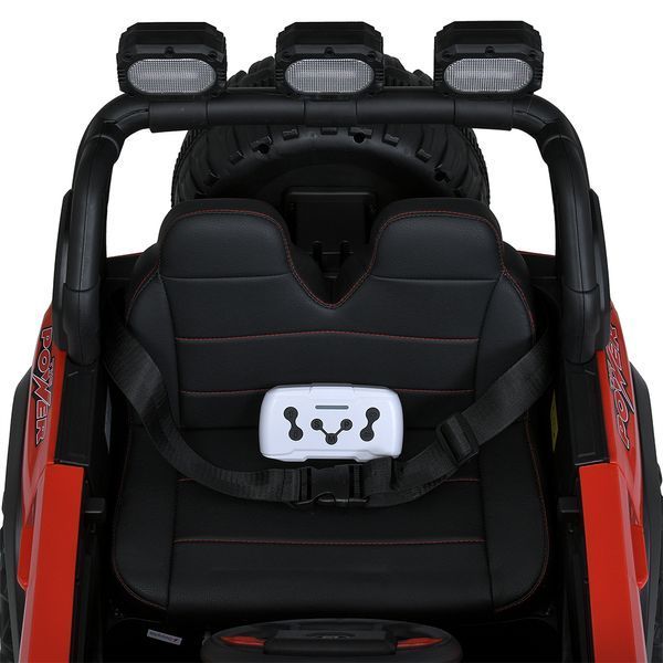 Дитячий електромобіль Джип Ford Ranger Raptor Bambi M 5829 EBLR-3, червоний, 4 мотори по 35W, EVA, шкіра, MP3, Bluetooth mp-299992 фото