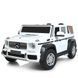Джип M 6150AL-1(24V) 1шт 1*24V200W, 1*24V10AH, гумов.колеса, BLUETOOTH, USB, шкіра, свет, білий mp-310272 фото 2