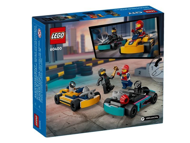 Конструктор LEGO City Картинги й гонщики, 99 деталей 60400 bab-395968 фото
