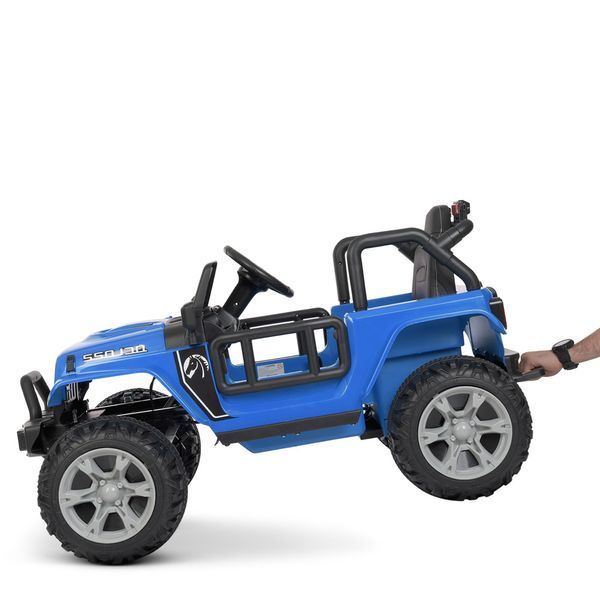 Детский электромобиль Джип Bambi M 4282 EBLR-4 Jeep Wrangler, синий mp-247252 фото