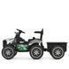 Детский электромобиль трактор садовый райдер John Deere M 6219EBLR-1 белый, с прицепом, пультом управления, 2 мотора по 25W, EVA, экокожа, MP3, USB, TF, Bluetooth mp-325131 фото 8