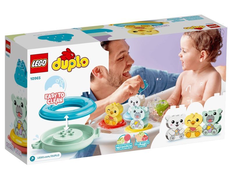 Конструктор LEGO DUPLO My First Веселое купание: Плавающий поезд с животными, 14 деталей 10965 bab-395828 фото