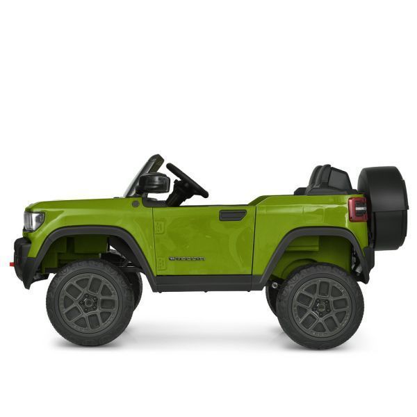 Детский электромобиль Джип Jeep Recon JJ2500EBLR-5 двухместный, 4 мотора по 25W, EVA, кожа, MP3, USB, Bluetooth, зеленый mp-335081 фото