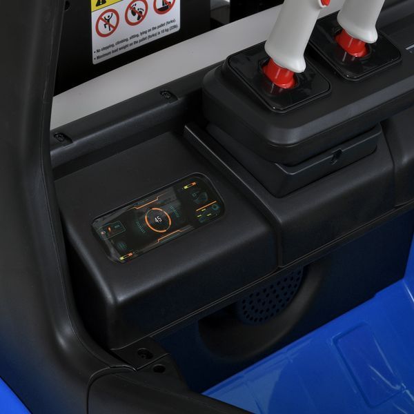 Погрузчик M 5989BLR-4 2, 4G, 1аккум12V9AH, 2мотора 35W, MP3, USB, TF, EVA/пласт., музыка, кожа, голубой mp-302891 фото